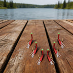 Fishing Hook Rig Luminous Bean with Rubber Lure for Sea and Freshwater