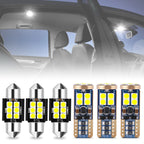 6X Interior Dome License Plate Cargo Map Light Bulbs for Honda Civic (2006–2012)
