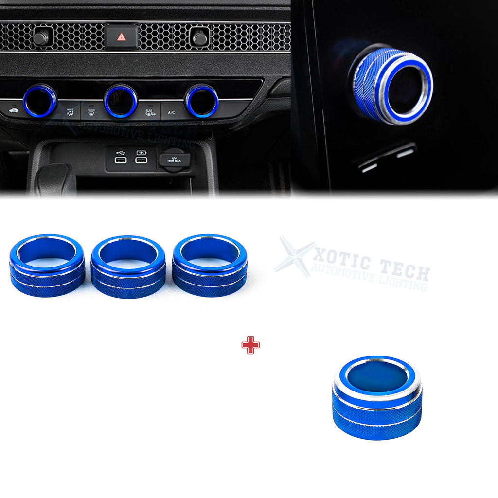 AC Climate Navigation Switch Knob Overlay Cover for Honda Integra Civic (2022–2024)