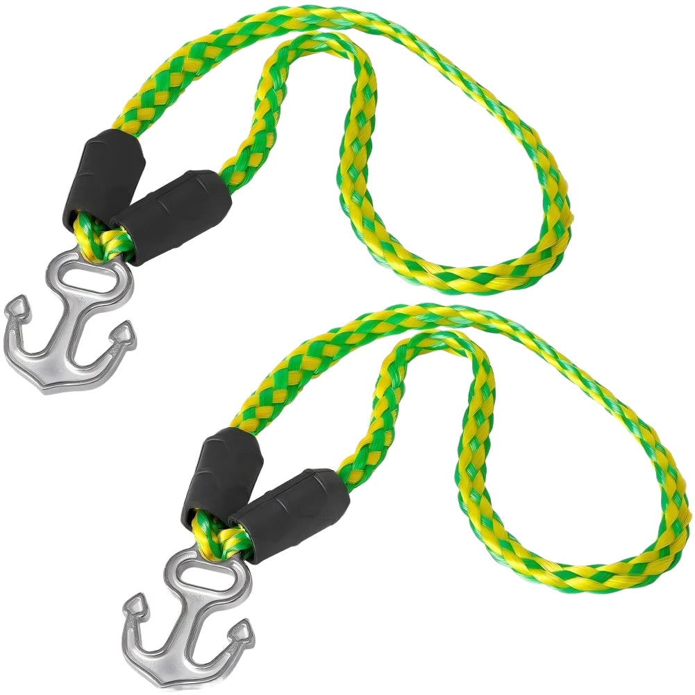 20ft Marine Tow Rope with 316 Stainless Steel Connector for Water Sports