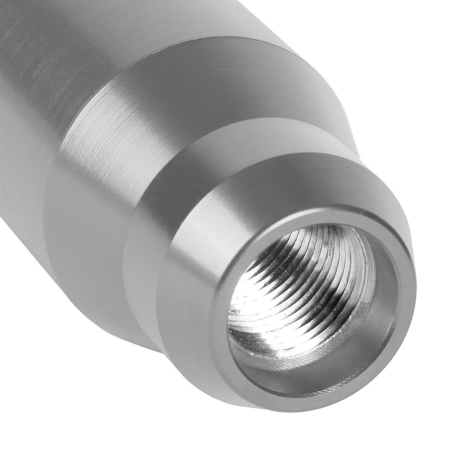 Shift Knob for Universal Fit (Aluminum, Silver, Thread Adapters)