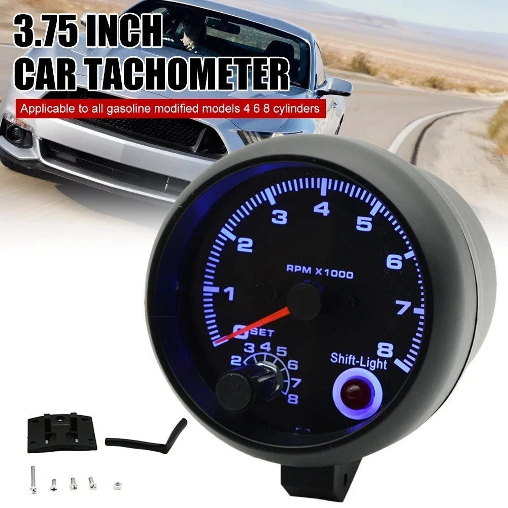 Engine Tachometer 12V Speed Gauge for Vehicle (468 Cylinders)