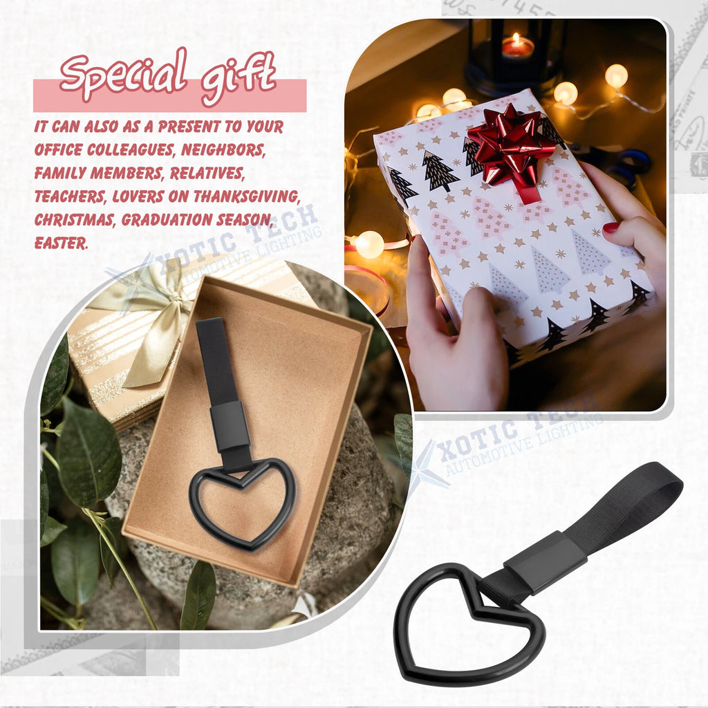 Hand Ring Straps Loop Circle Drift Charm for Heart-Shaped JDM Tsurikawa (-)