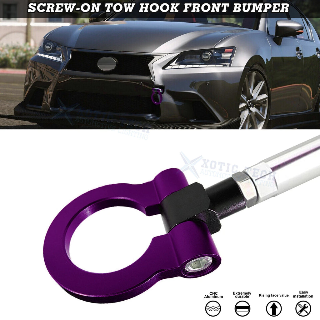 Race Tow Hook for Lexus IS RC (2011–2023) Aluminum Anodized Purple