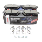 Set of 4 Bosch QuietCast Rear Brake Pads for Lexus GS350 RX350 Toyota Prius V Sienna (2010–2020)