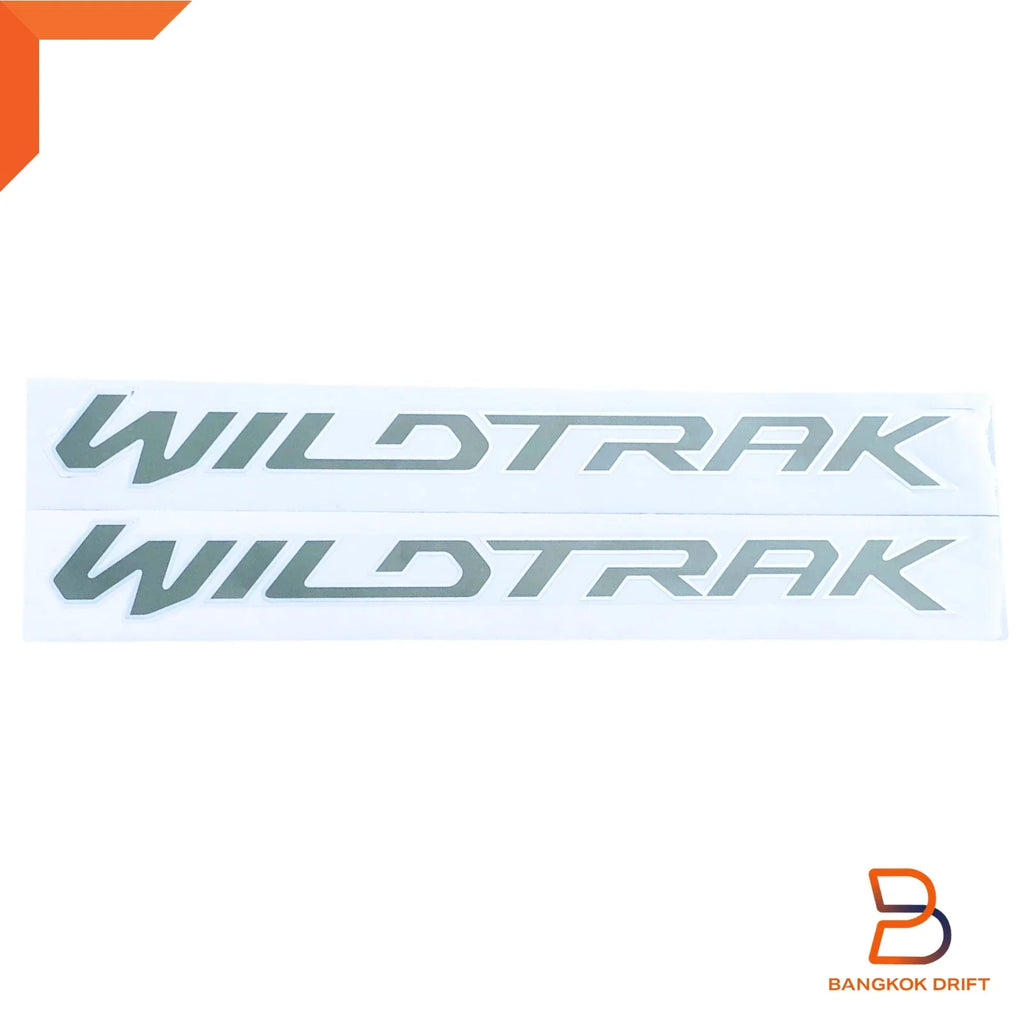 Light Grey Silver Wildtrak Front Door Side Decal Sticker for Ford Ranger (15-18)