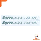 Light Grey Silver Wildtrak Front Door Side Decal Sticker for Ford Ranger (15-18)