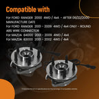 Front Wheel Hub & Bearing for Ford Ranger/B4000 (2001–2009) 515003 4x4 5 Bolt