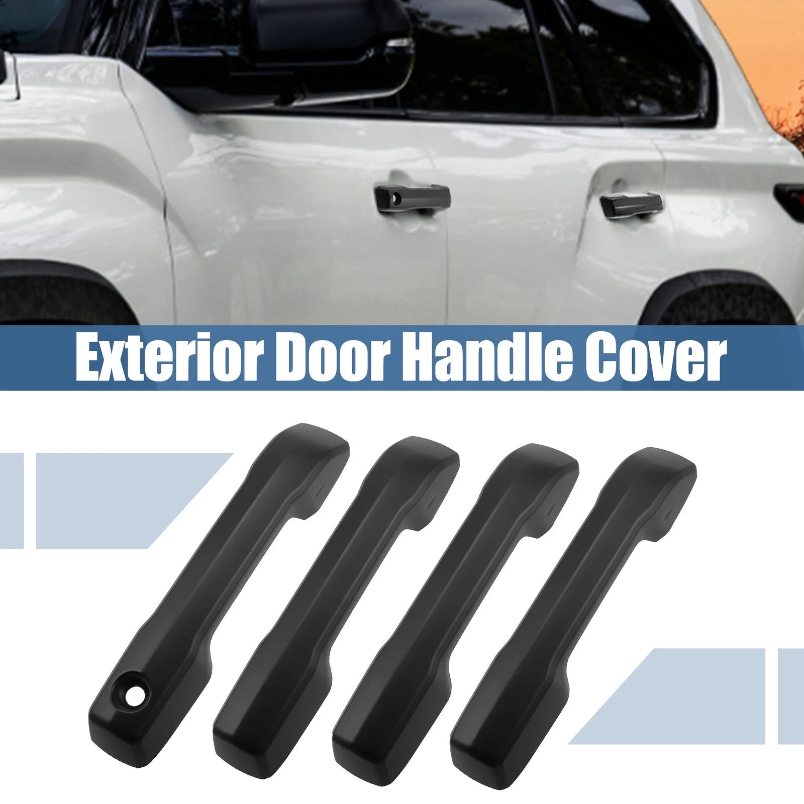 Set of 4 Exterior Door Handle Cover Trim for Toyota Tundra Sequoia (2007–2021)