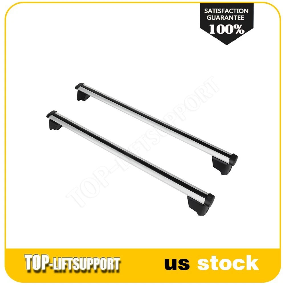Set of 2 Roof Rack Cross Bars for Audi Q5 SQ5 (2012–2015) Black Aluminum