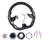 13" Racing Steering Wheel with Hub Adapter for Ford Mustang (1984–2004)