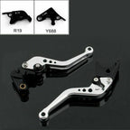 Short Brake Clutch Levers for Yamaha YZF 1000 R1 (2009–2012) Silver T9