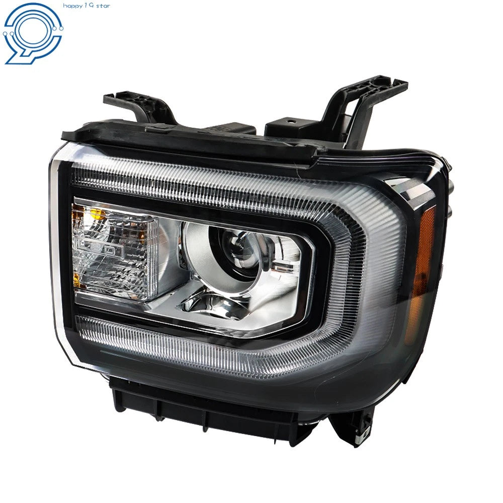 HID Headlights with LED DRL for GMC Sierra 1500 (2016–2018) Left