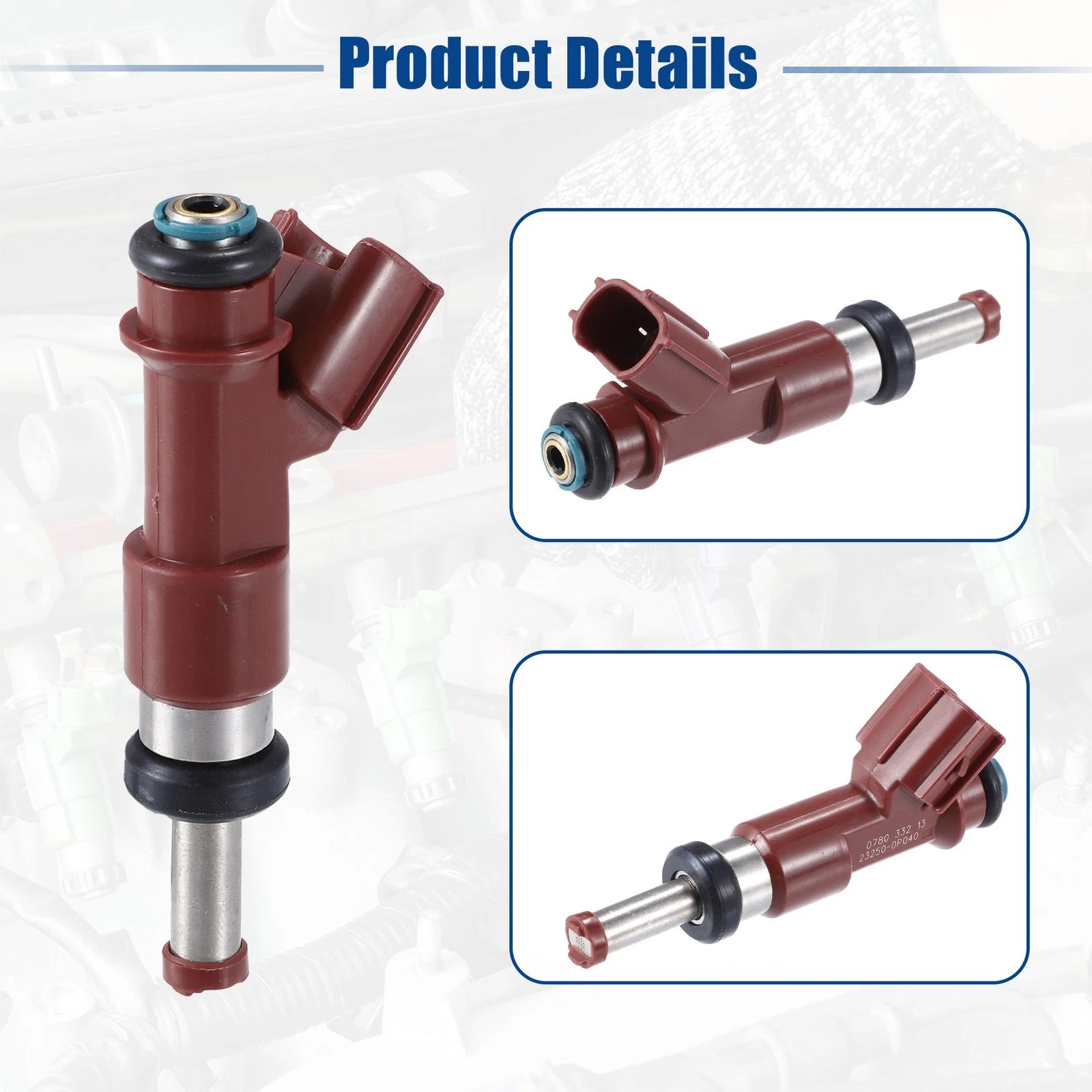Set of 6 Fuel Injector Nozzles for Toyota Avalon (2005–2012) 23250-0P040