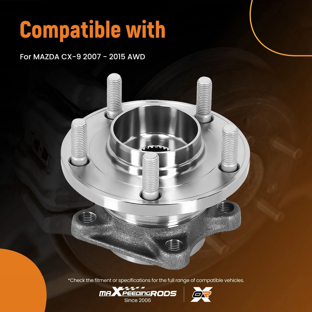 1x Rear Wheel Bearing & Hub Assembly for Mazda CX-9 (2007–2015) AWD WE61649
