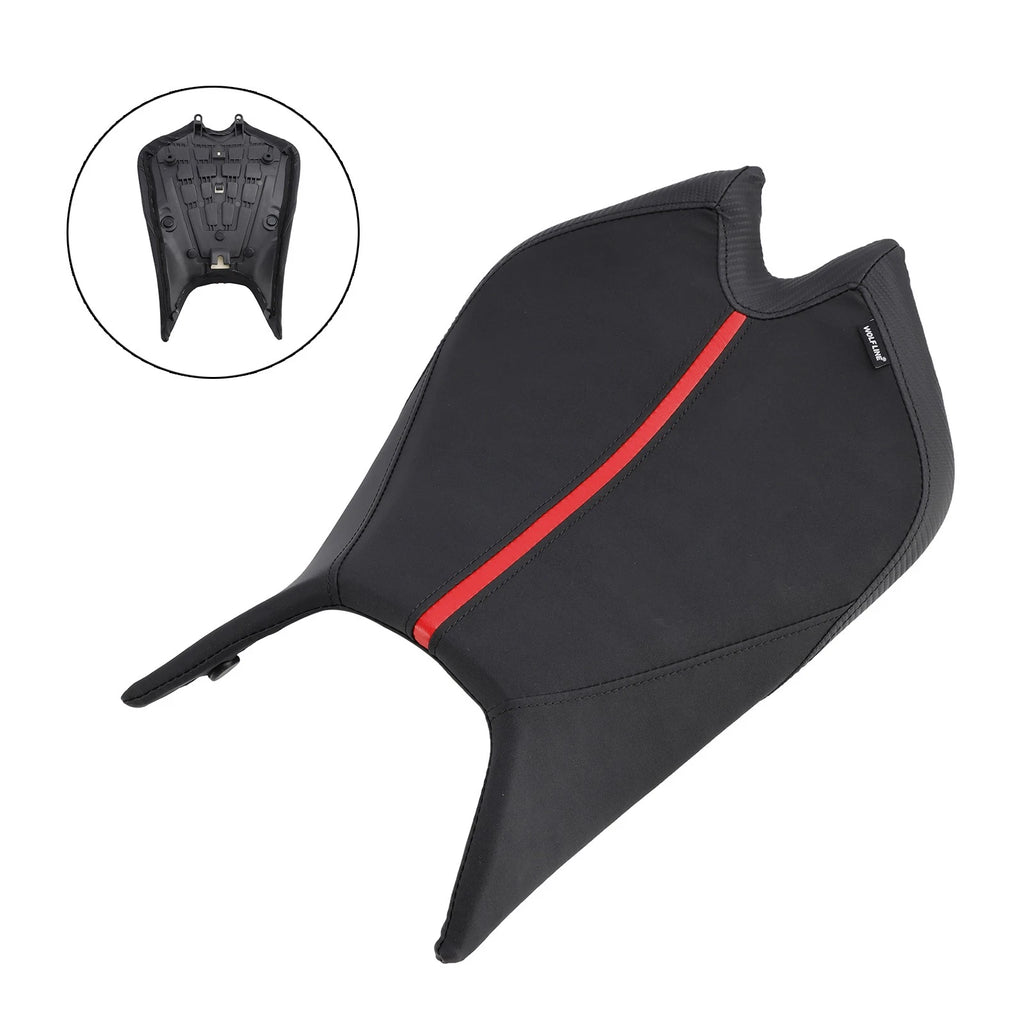 Front Driver Raider Seat Pillion Saddle Red for Aprilia RSV4 1100 (2021–2024)