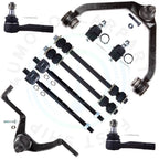 Set of 10 Front Upper Control Arms & Sway Bar Tie Rods for Ford Explorer Ranger 