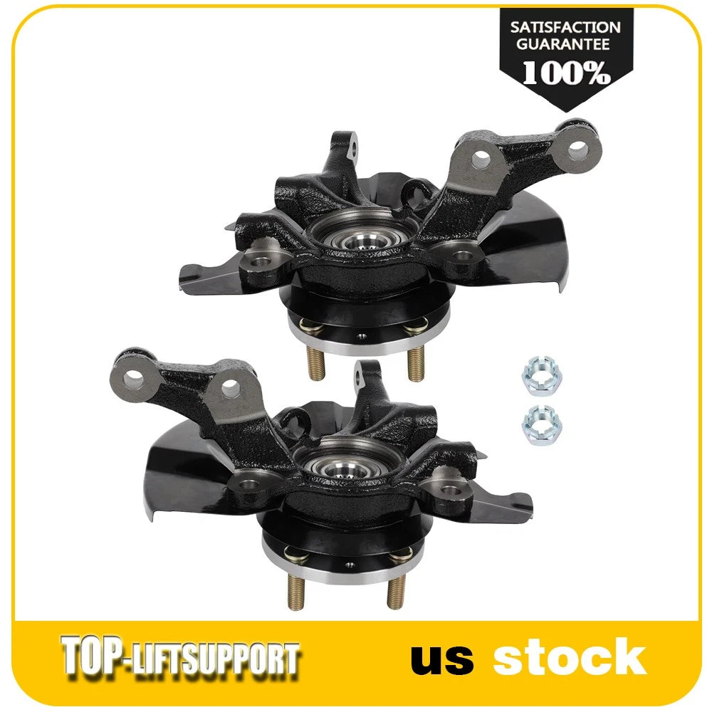 2X Front Steering Knuckle Wheel Bearing Hub for Hyundai Accent (2006–2011)