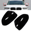 ABS Rearview Side Mirror Cap Cover for BMW X3 X4 (2018–2022) Gloss Black