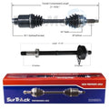 Set of 2 CV Axles for Ford Escape (2001–2012)