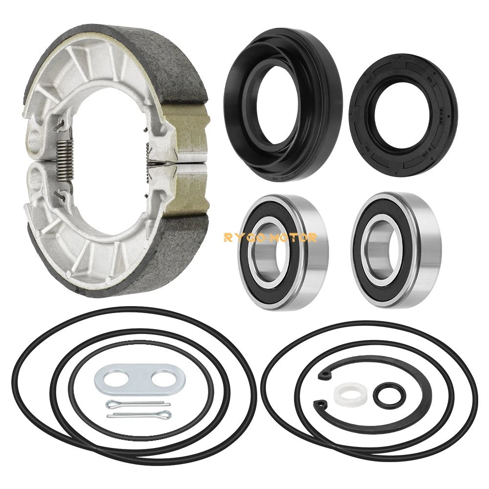 Rear Brake Drum Bearing Seal Shoes Kit for Honda Foreman TRX450FE/FM (1998–2004)
