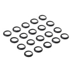 20 Pcs Elastic Winding Check Dress Ring Trim Adapter for Fishing Rods