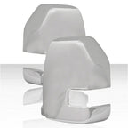 2pc Full Towing Mirror Covers for 17-20 Ford SD XL/XLT - Chrome w/Signal Cutout