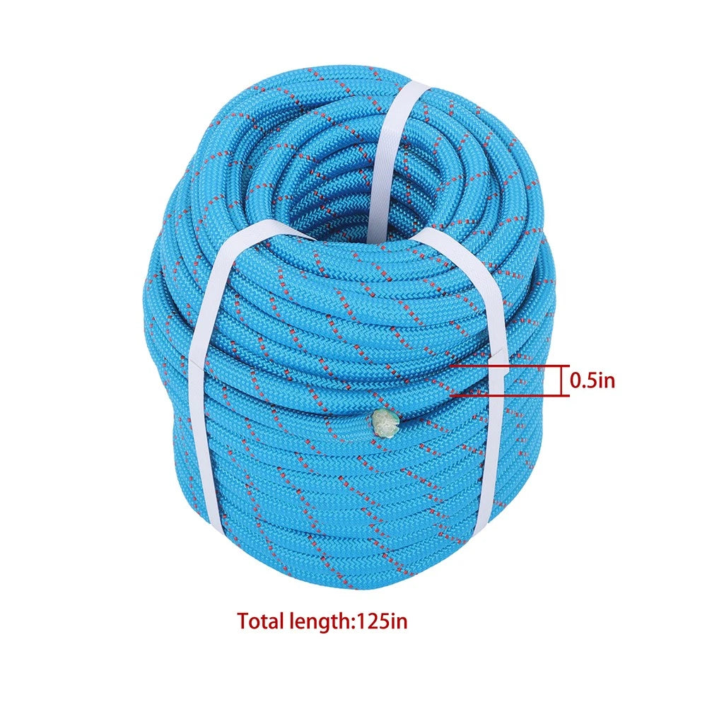 1/2" Double Braid Polyester Rope for Heavy-Duty Use (8400 lbs Breaking Strength)