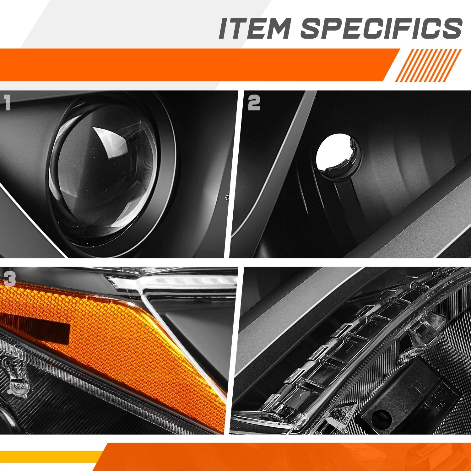 Fog Lights for Toyota Yaris Hatchback (2006–2008) Amber Lens