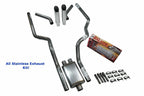 Dual Exhaust for Ford F-150 (1987–1997) Stainless Steel S Tip