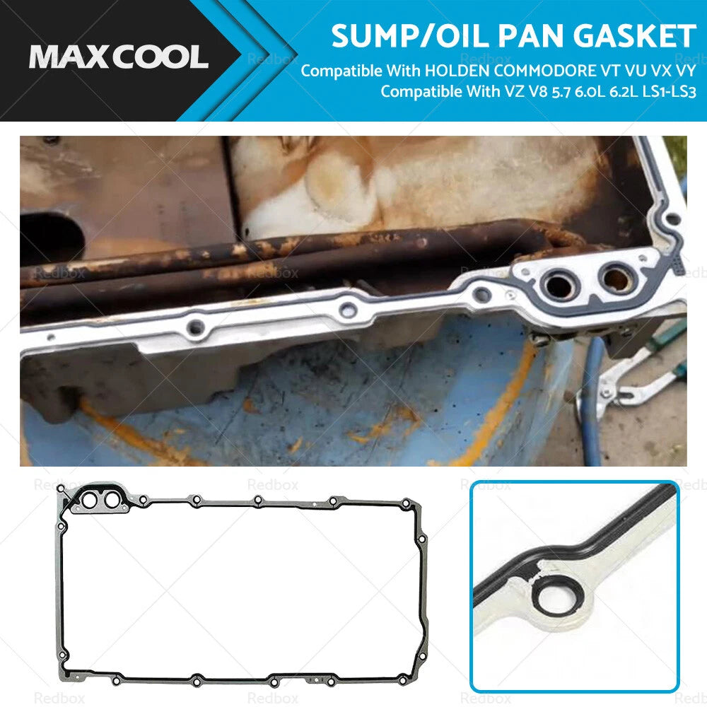 Oil Pan Gasket for Holden Commodore VT VU VX VY VZ V8 LS1-LS3 (1997–2007)