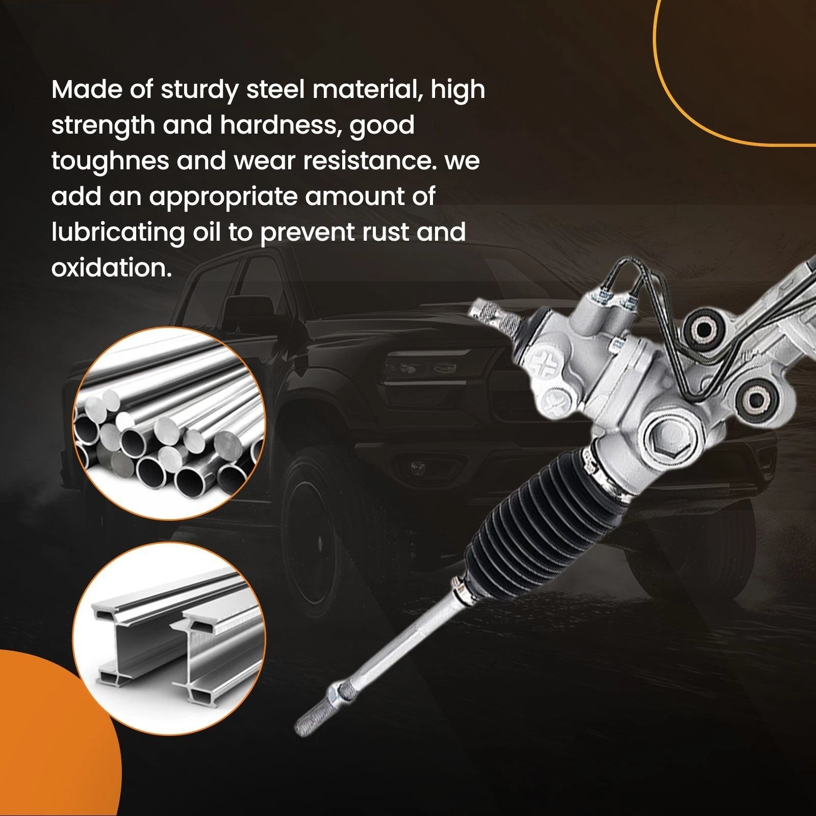 Complete Power Steering Rack & Pinion for Land Rover LR3 (2005–2008) QEB500280E