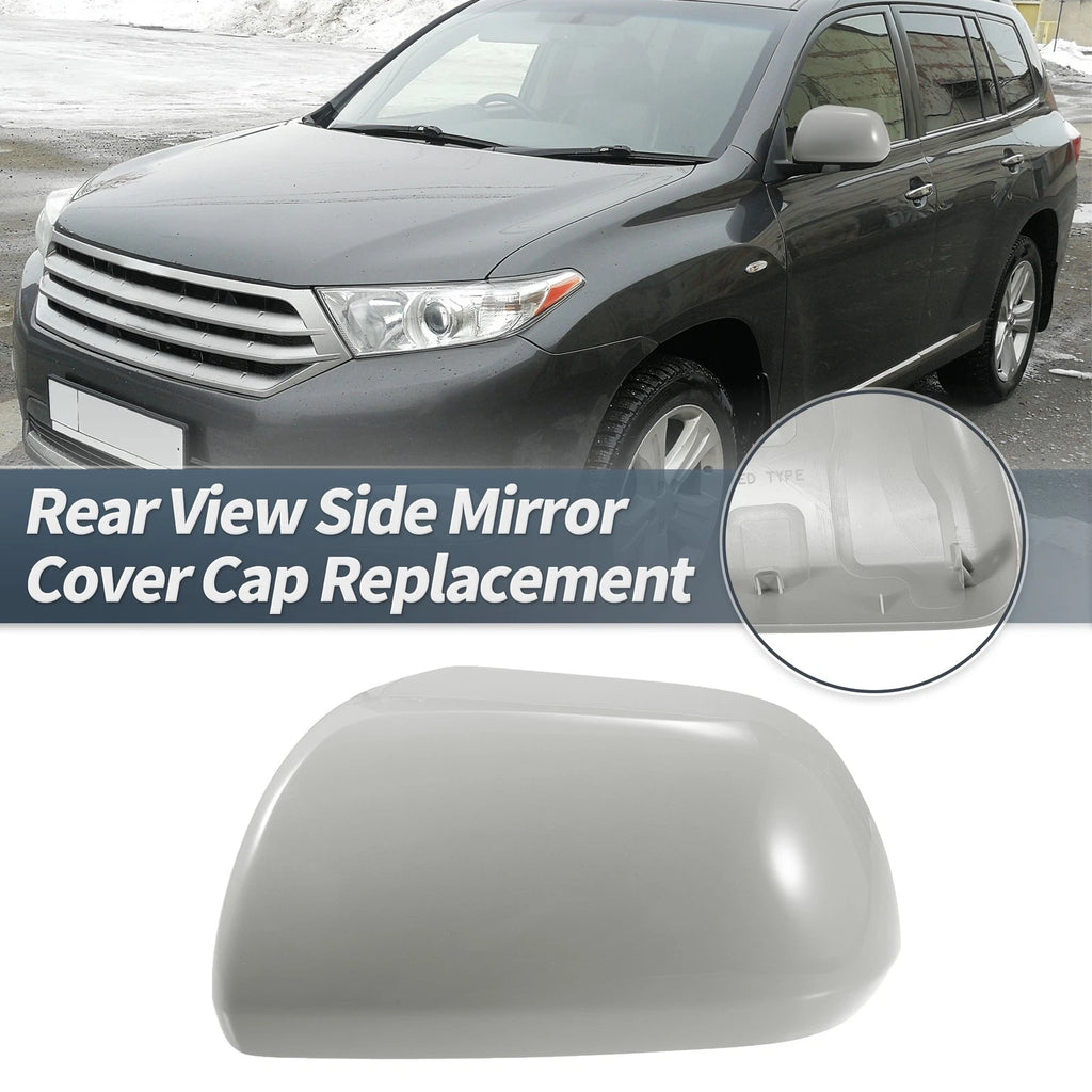 Left Side Mirror Cover Cap for Toyota Highlander (2009–2014) Gray