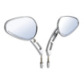 8mm Chrome Rearview Mirrors for Harley Touring Sportster 883 1200 Dyna