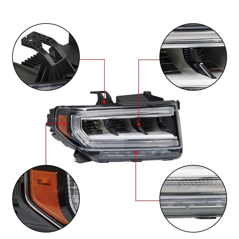 Full LED Headlight for GMC Acadia AT4 (2020â2023) Right Side