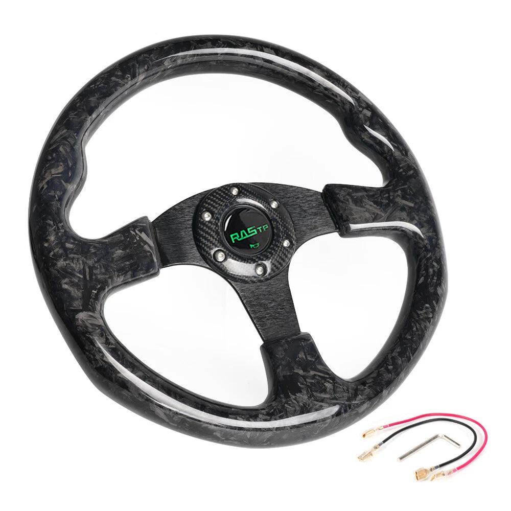 14-Inch Carbon Fiber Racing Steering Wheel for Drifting