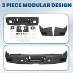 Rear Bumper Assembly for Ford F-250 F-350 Super Duty (2017–2023) W/ Sensor Hole