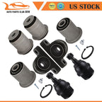 Set of 8 Front Lower Control Arm Bushings for Jeep Grand Cherokee (2005–2010)