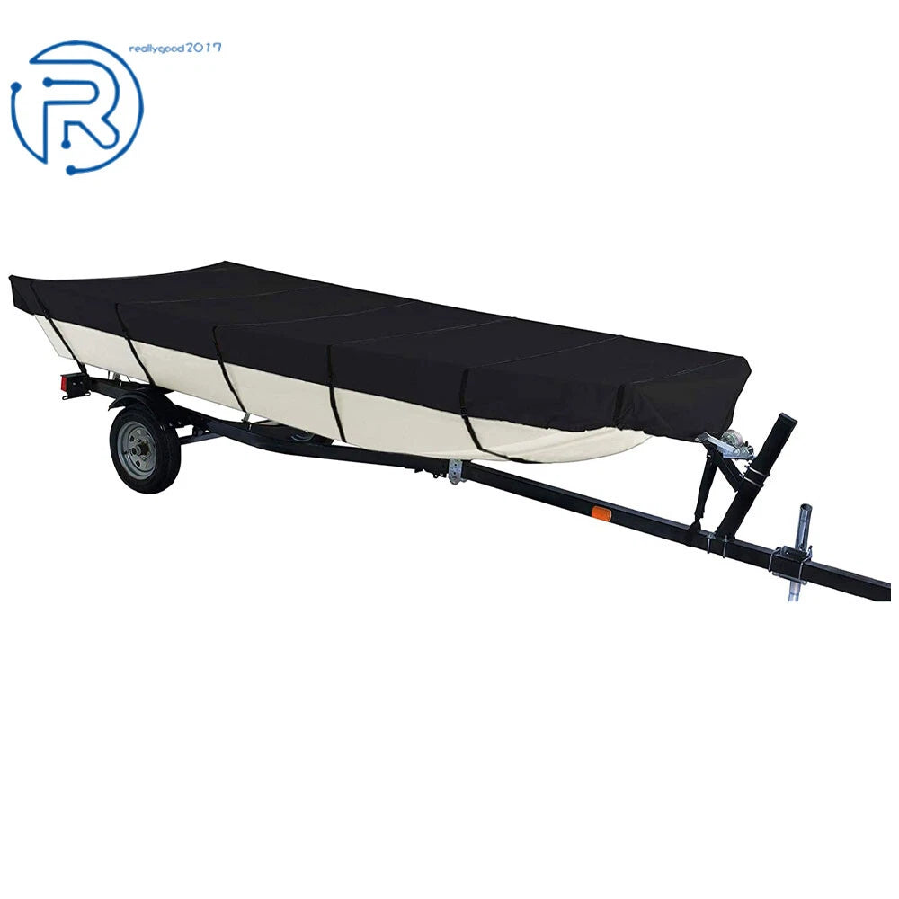 Waterproof Boat Cover for Jon Boat (Beam Width Up to 75in)