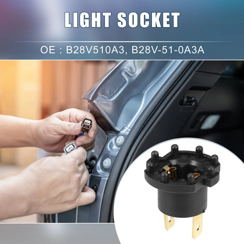 2X Headlight Low Beam Bulb Holder Socket B28V510A3 for Mazda 3 (2004–2009)