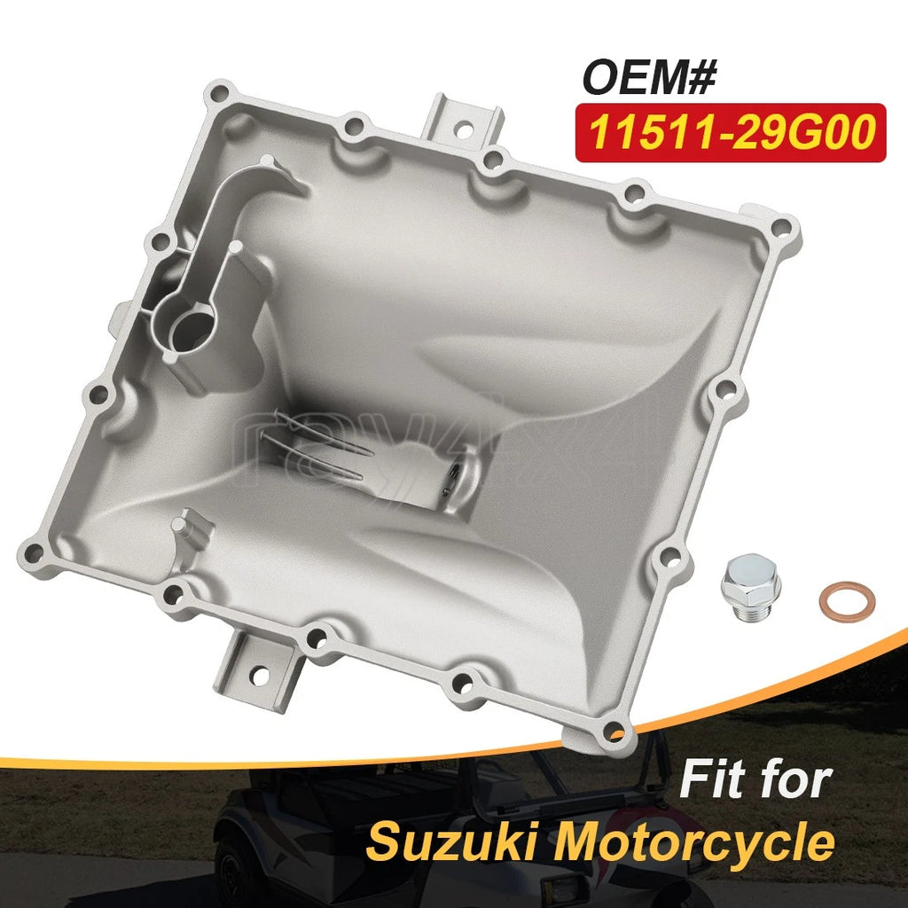 Oil Pan w/ Drain Plug for Suzuki GSX-R1000 GSX-R600 GSX-R750 (2001–2023) 11511-29G00