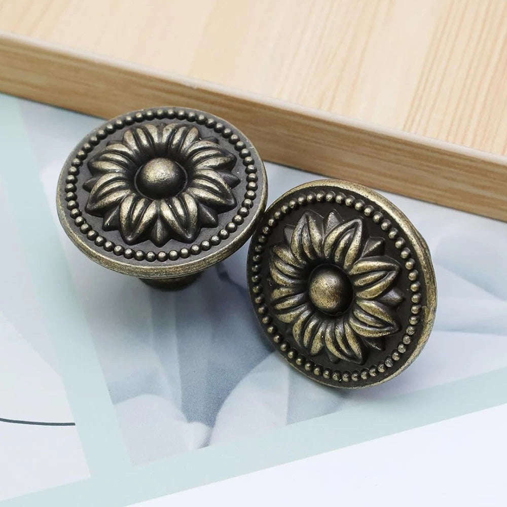2X Antique Bronze Handle Knob Pull for Drawer Door Cabinet