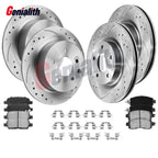 Drilled Rotors + Brake Pads for Nissan Frontier Xterra Suzuki Equator (2005–2019)