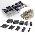 2X 2.54MM Male Female Wire Pin Header Connector Housing Kit + Case