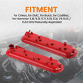 2pc Aluminum Valve Cover w/ Gasket for Chevy Express (2000–2008) 12570427 12562404
