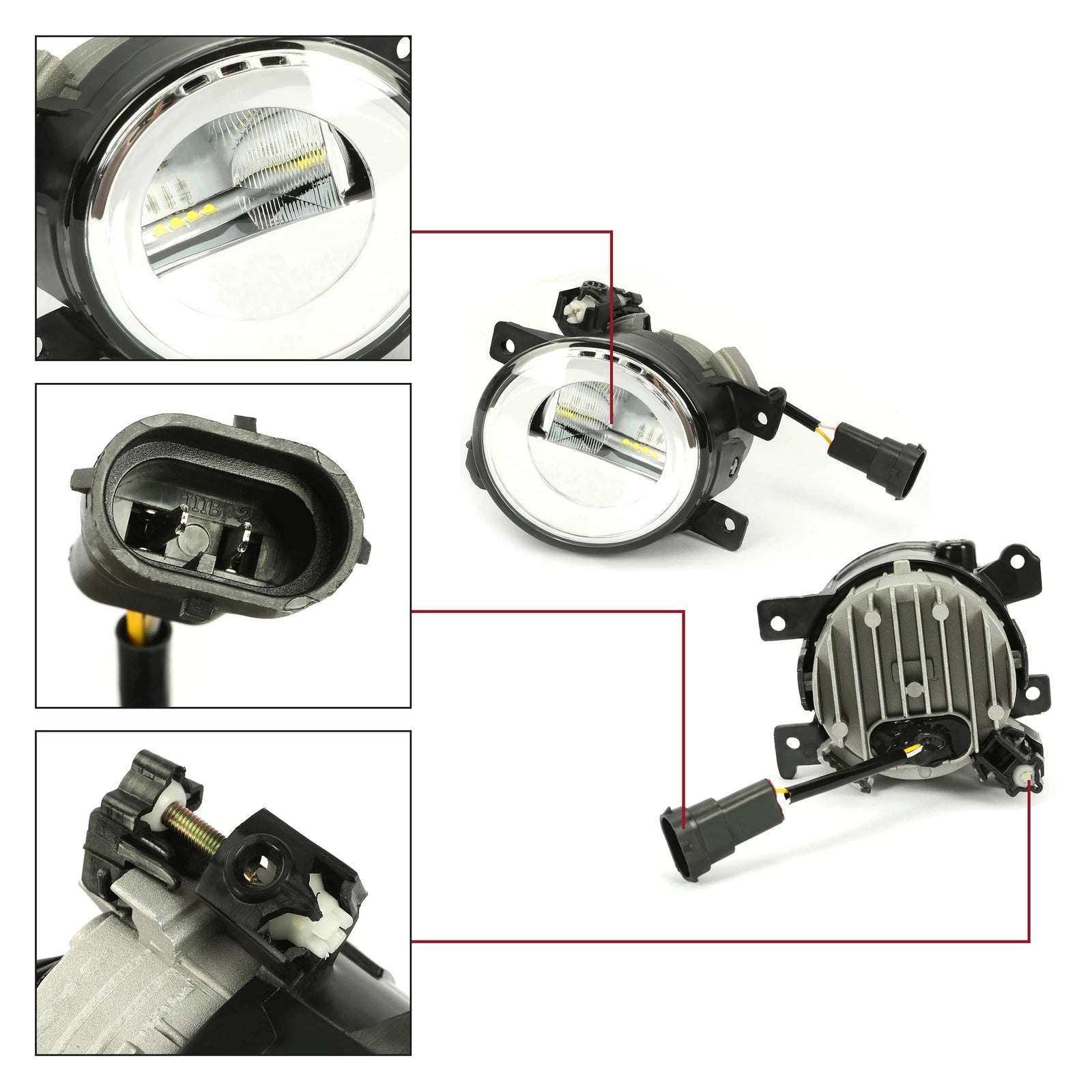 LED Fog Light Lamp Pair for Infiniti Q50 QX60 QX80 (2014–2020)