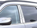 4pc. Luxury FX Stainless Pillar Posts for 13-18 Hyundai Santa Fe 4D SUV & Sport