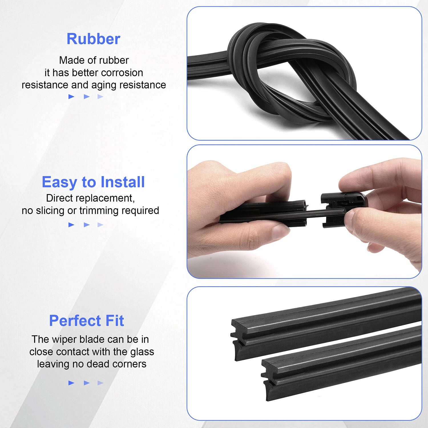 Set of 4 Wiper Blades for Volvo XC60 (2018–2023) 31490722
