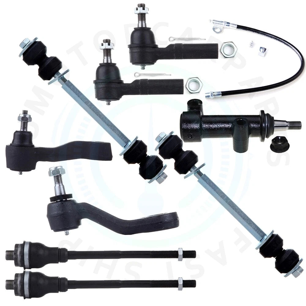 9pcs Front Tie Rod End Sway Bar Link for Chevrolet Silverado 2500 (1999–2004)