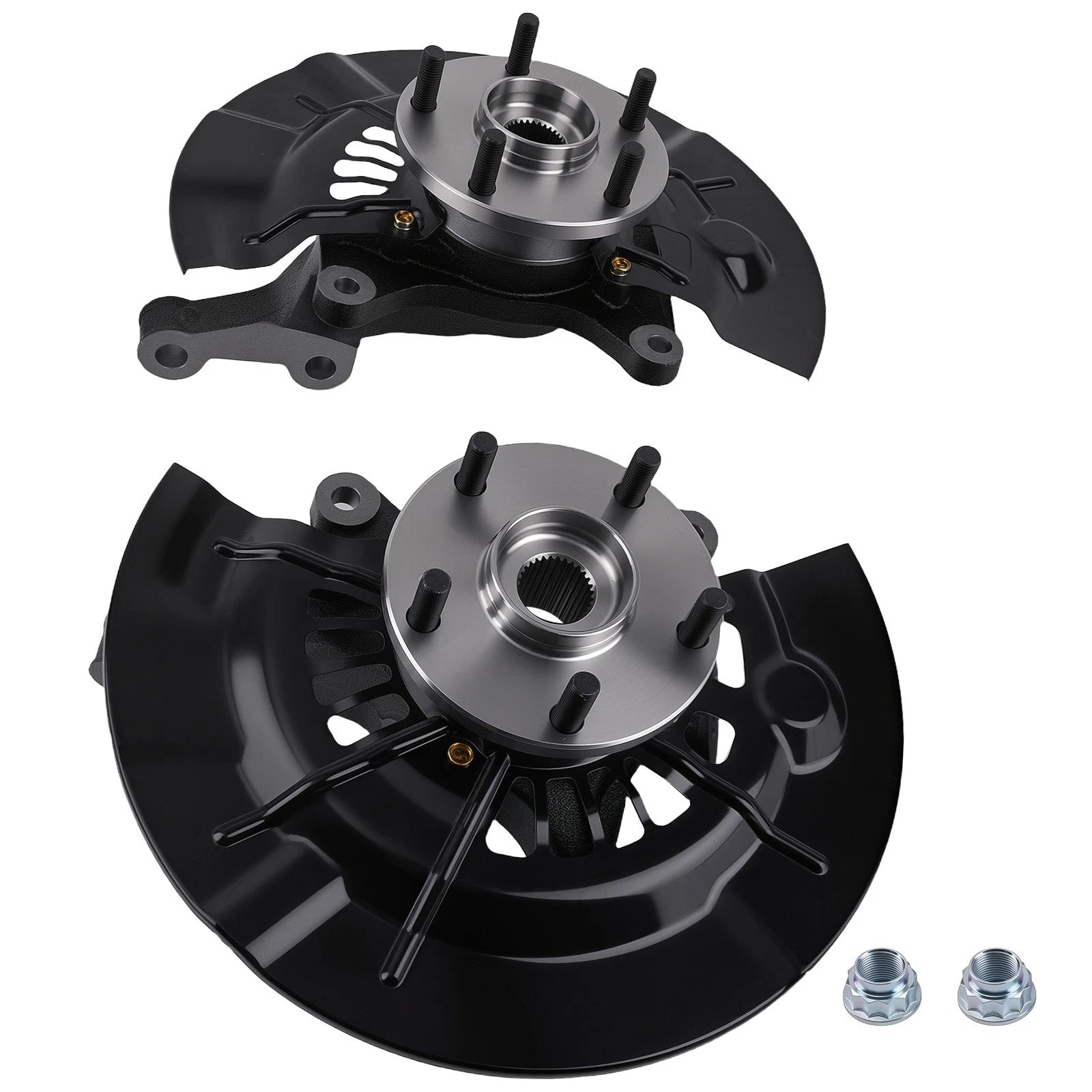 Front Steering Knuckles & Wheel Hub Bearings for Toyota Avalon Camry (2012-2017)